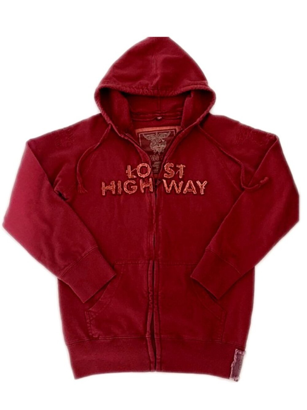 Bon Jovi 2007-2008 Lost Highway Tour Full Zip Hoodie Sweatshirt size Large